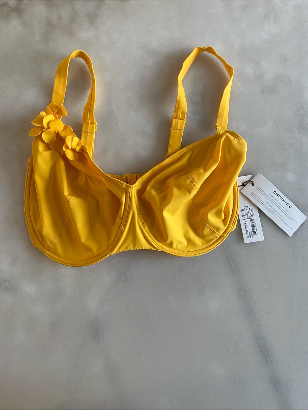 Empreinte yellow bikini top us/uk 34